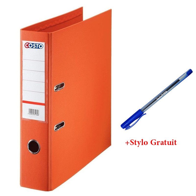 CLASSEUR A LEV COSTO PRO D75 ORANGE En Tunisie