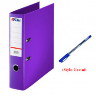 Classeur À Levier Costo Pro Dos 75 Mm Mauve