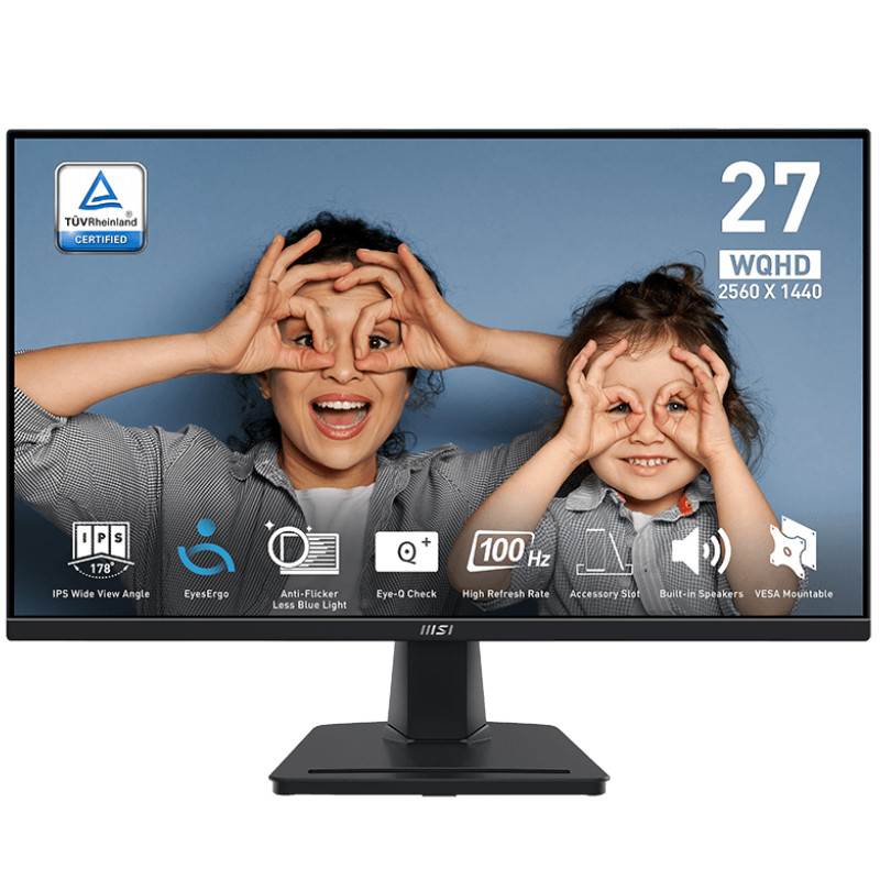 Ecran MSI PRO MP243XW Pro MP243XW 27'' WQHD 100Hz IPS Noir en Tunisie