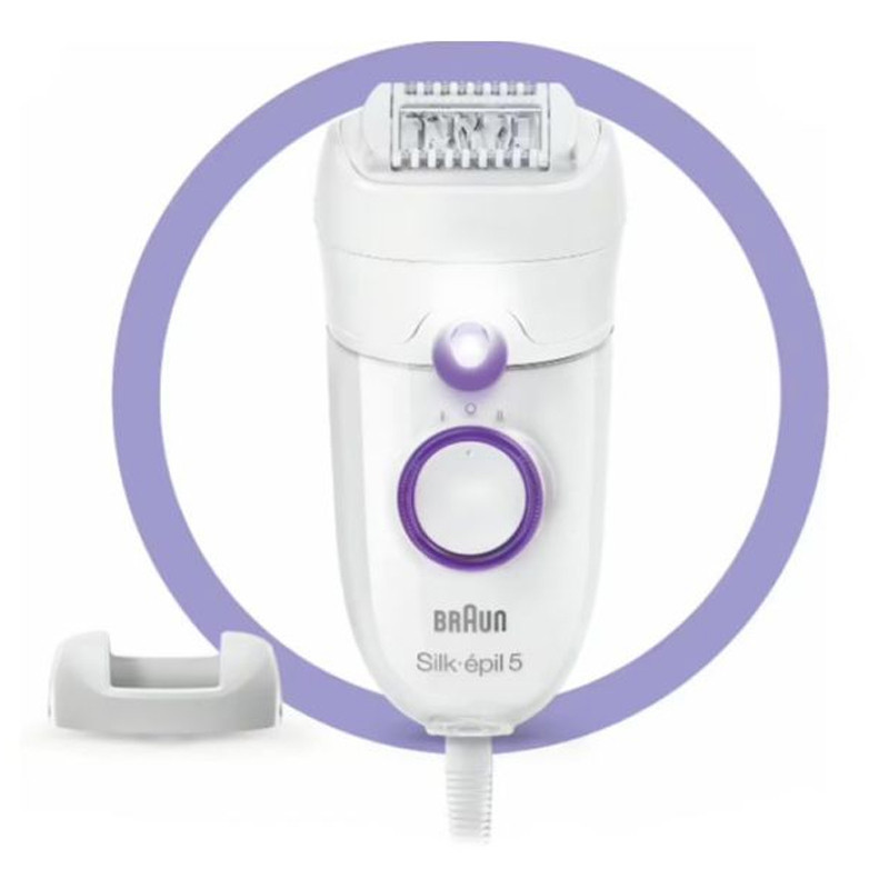 Épilateur Braun Silk Epil 5 SE5-505P Blanc&Violet En Tunisie
