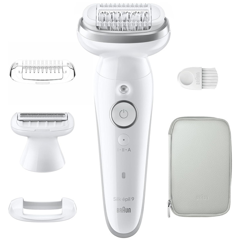Épilateur Braun Silk Epil 9 We t& Dry SES9-041Silver En Tunisie