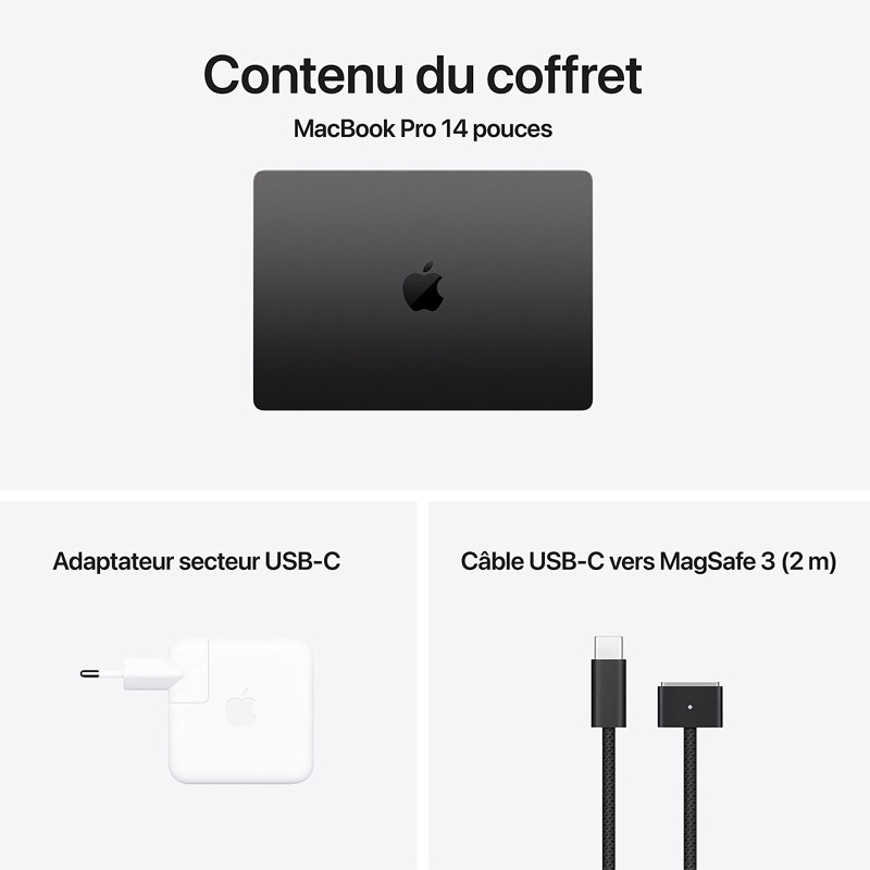 Apple MacBook Air M4 14" 16Go 512Go SSD Noir En Tunisie