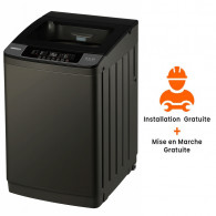 Machine à Laver Top Newstar AT14-650DS 10Kg Silver en Tunisie