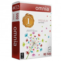 Rame Papier Omnia A4 500 Feuilles 80G Blanc en Tunisie