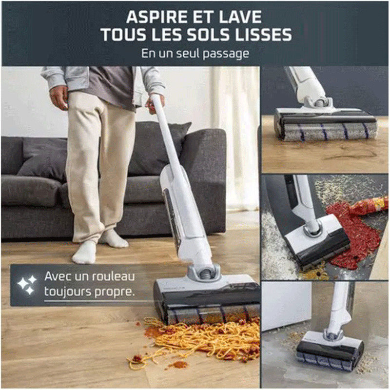 Aspirateur Balai Rowenta Sans Fil X-Clean 10 200W Blanc en Tunisie