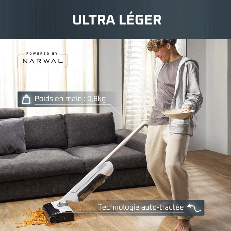 Aspirateur Balai Rowenta Sans Fil X-Clean 10 200W Blanc en Tunisie