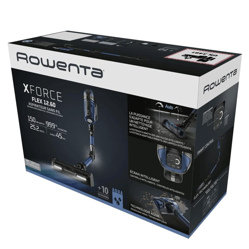 Aspirateur Balai Rowenta Sans Fil X-Force Flex 12.60 320W Bleu en Tunisie