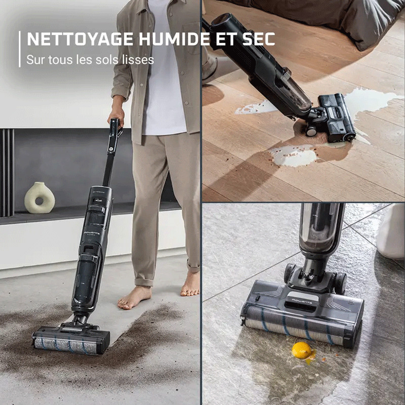 Aspirateur Balai Rowenta Sans Fil X-Clean 4 200W Noir en Tunisie