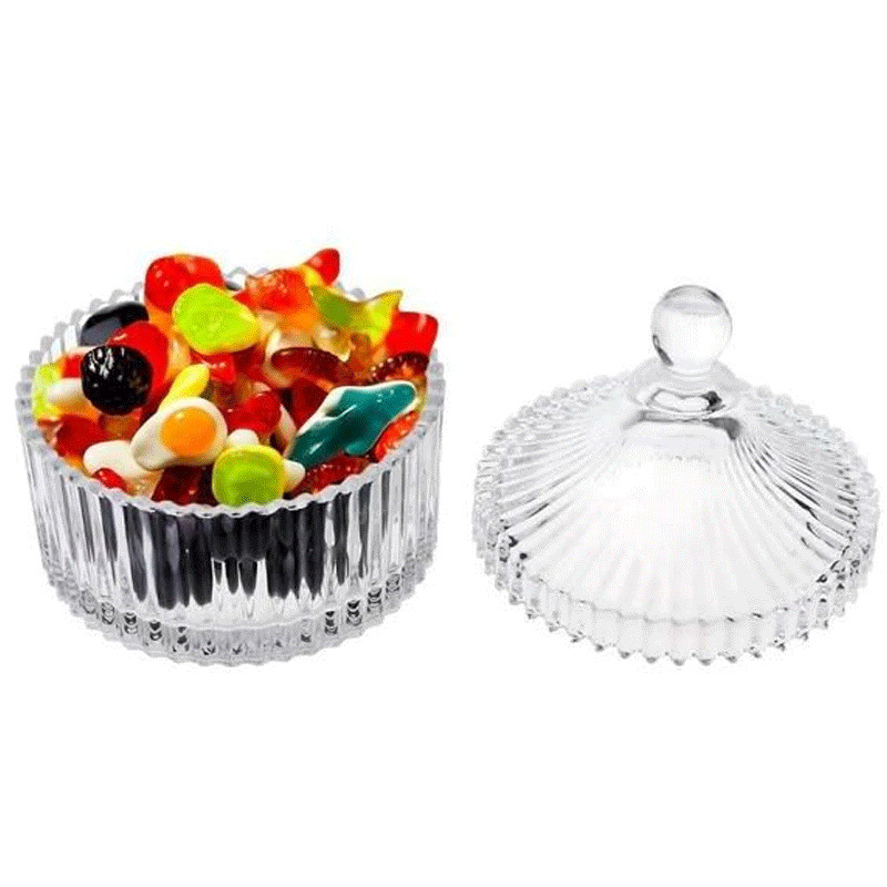 Sucrier Bonbonnière Azur Glass 11cm Transparent en Tunisie
