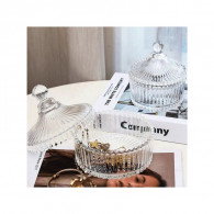 Sucrier Bonbonnière Azur Glass 11cm Transparent en Tunisie