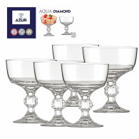 Coffret De 6 Coupes Azur Glass Aqua Diamond 18Cl en Tunisie