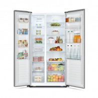 Réfrigérateur Side By Side Hisense RS3P518NMC 519 Litres Inverter Nofrost Inox EN Tunisie Réfrigérateur Side By Side Hisense RS3P518NMC 519 Litres Inverter Nofrost Inox EN Tunisie