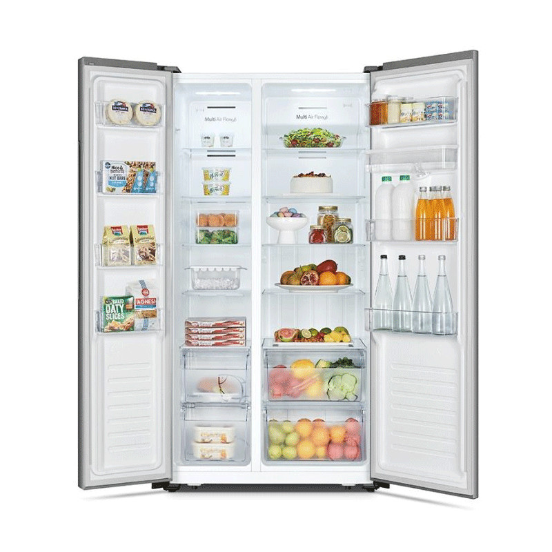 Réfrigérateur Side By Side Hisense RS3P518NMC 519 Litres Inverter Nofrost Inox EN Tunisie