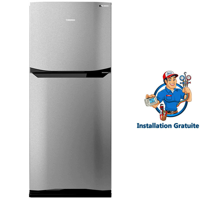 Réfrigérateur Tornado RF33FTV-SL 396 Litres Inverter Nofrost Inox en Tunisie