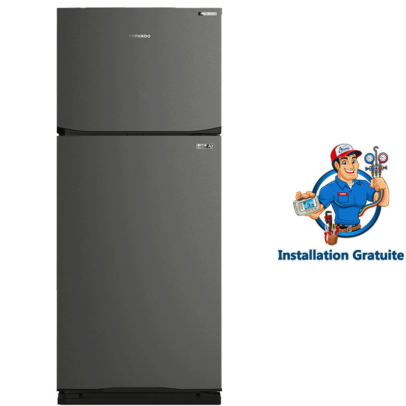 Réfrigérateur Tornado RF480TV-DST 450 Litres Inverter Nofrost Dark Inox en Tunisie