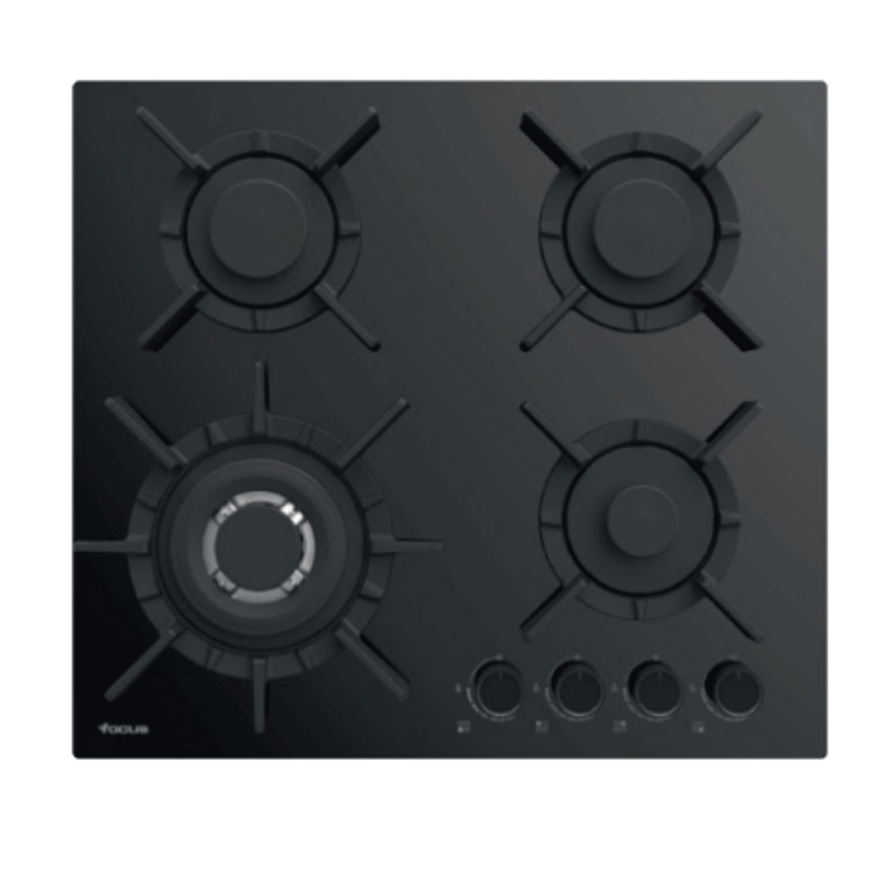 Plaque De Cuisson Encastrable Focus F.4015BS 4 Feux 60Cm Noir