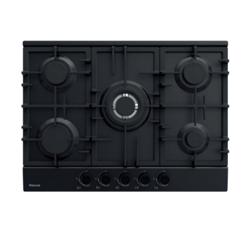 Plaque De Cuisson Focus 5 Feu 70Cm Noir (F.4078BS)