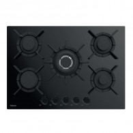 Plaque De Cuisson Focus F.4017BS Fonte Vitro 5 Feux 70 Cm - Noir