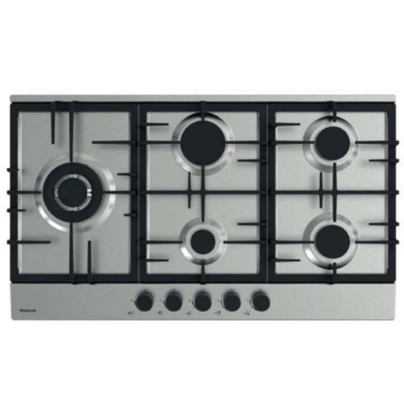 Plaque De Cuisson Encastrable Focus F4789X 5 Feux 90Cm Inox