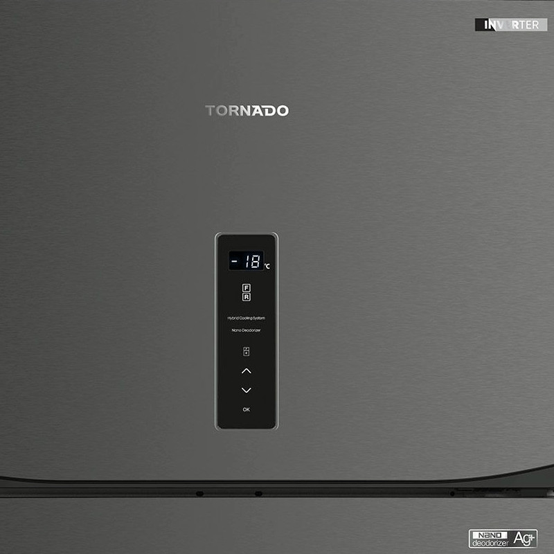 Réfrigérateur Tornado RF580ATV-DST 550 Litres Inverter Nofrost Dark Inox en Tunisie