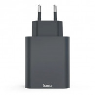 Adaptateur Chargeur Hama 2 Ports Type-C 65W Noir en Tunisie