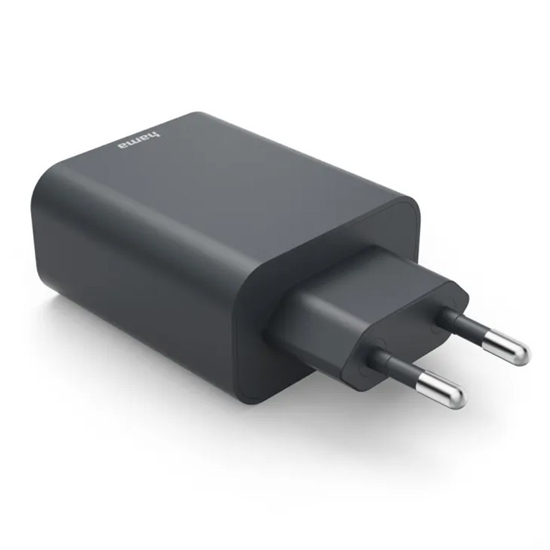 Adaptateur Chargeur Hama 2 Ports Type-C 65W Noir en Tunisie