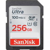 Carte Mémoire SanDisk Ultra 256Go SDHC 100MB/s en Tunisie
