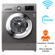 Machine à Laver Frontale LG FH2J3TNG5P 8Kg Direct Drive - Silver