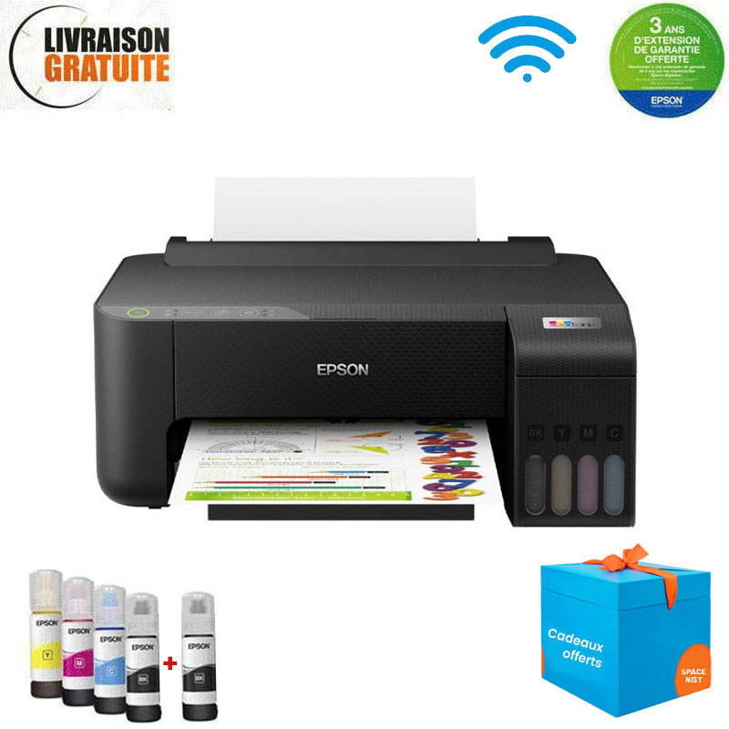Imprimante à Réservoir Intégré EPSON ECOTANK L1250 Couleur Wi-Fi - Noir(C11CJ71405) Imprimante à Réservoir Intégré EPSON ECOTANK L1250 Couleur Wi-Fi - Noir(C11CJ71405)