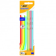 Packs De 4 Crayons Bic Evolution Stripes Noir en Tunisie