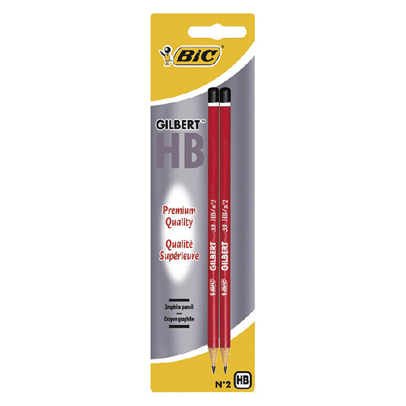 Lot De 2 Crayons Bic Gilbert HB en Tunisie