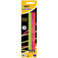 Packs De 4 Crayons Bic Evolution Fluo Noir en Tunisie