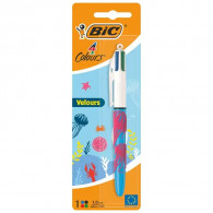 Stylo a Bille Rétractable Bic Velours 1mm 4 Couleurs En Tunisie