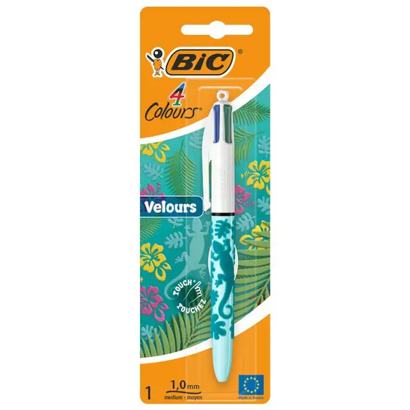 Stylo a Bille Rétractable Bic Velours 1mm 4 Couleurs En Tunisie