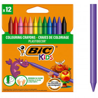 Pack De 12 Crayons Bic Plastidecor Assortie en Tunisie