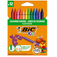 Pack De 12 Crayons Bic Plastidecor Assortie en Tunisie