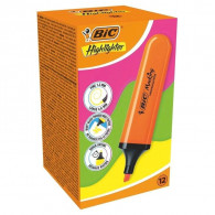 Pochette De 12 Surligneurs Bic Highlighter Orange en Tunisie