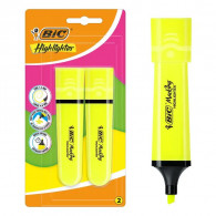 Pack de 2 Surligneurs Bic Highlighter Jaune En Tunisie