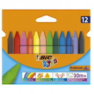 Pack De 12 Crayons Bic Kids Plastidecor Triangle Assortie en Tunisie