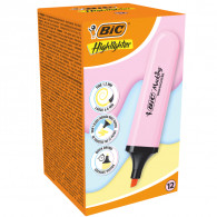 Pochette De 12 Surligneurs Bic Highlighter Rose en Tunisie