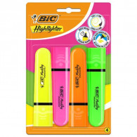 Pack de 4 Surligneurs Bic Highlighter Assorties En Tunisie