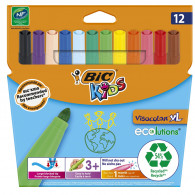Pack De 12 Feutres Bic Visacolor XL Ecolutions Multicolore En Tunisie