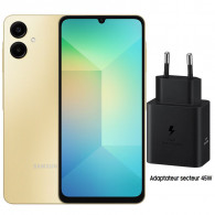 Smartphone Samsung Galaxy A06 4Go 64Go Gold en Tunisie