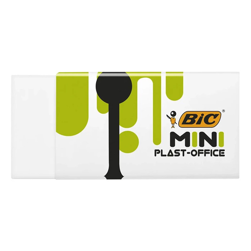 2 Gommes Bic Mini Plast Office Blanc en Tunisie