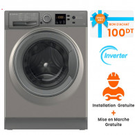 Machine à Laver Frontale Ariston NSWM925CGGMA 9Kg Silver