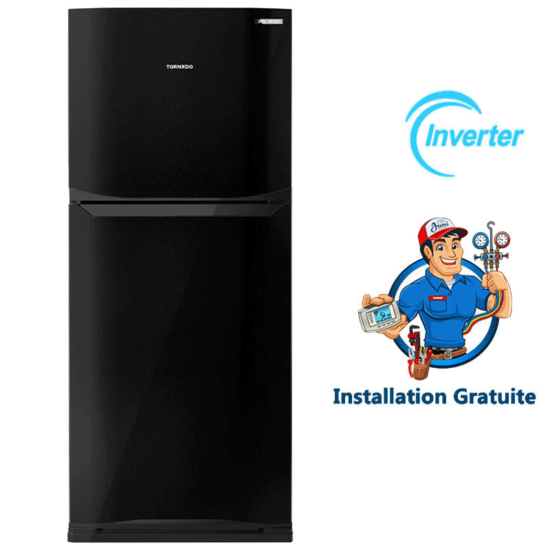 Réfrigérateur Tornado RF31FTV-BK 296 Litres Inverter Nofrost Noir en Tunisie Réfrigérateur Tornado RF31FTV-BK 296 Litres Inverter Nofrost Noir en Tunisie
