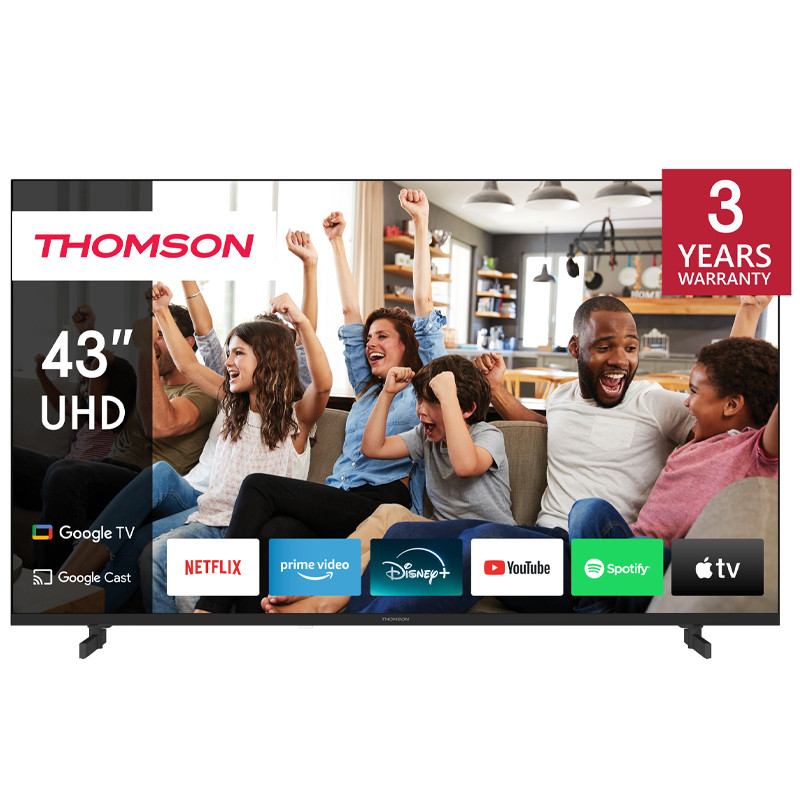 TV Thomson 43" 43UG4S14 UHD Google Tv Noir en Tunisie
