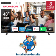 TV Thomson 43" 43UG4S14 UHD Google Tv Noir en Tunisie