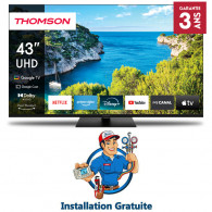 TV Thomson 43" 43UG5C14 UHD Google Tv Noir en Tunisie