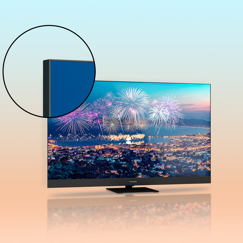 TV Thomson 55QG6C14 55" QLED Plus Smart Google Tv Noir En Tunisie